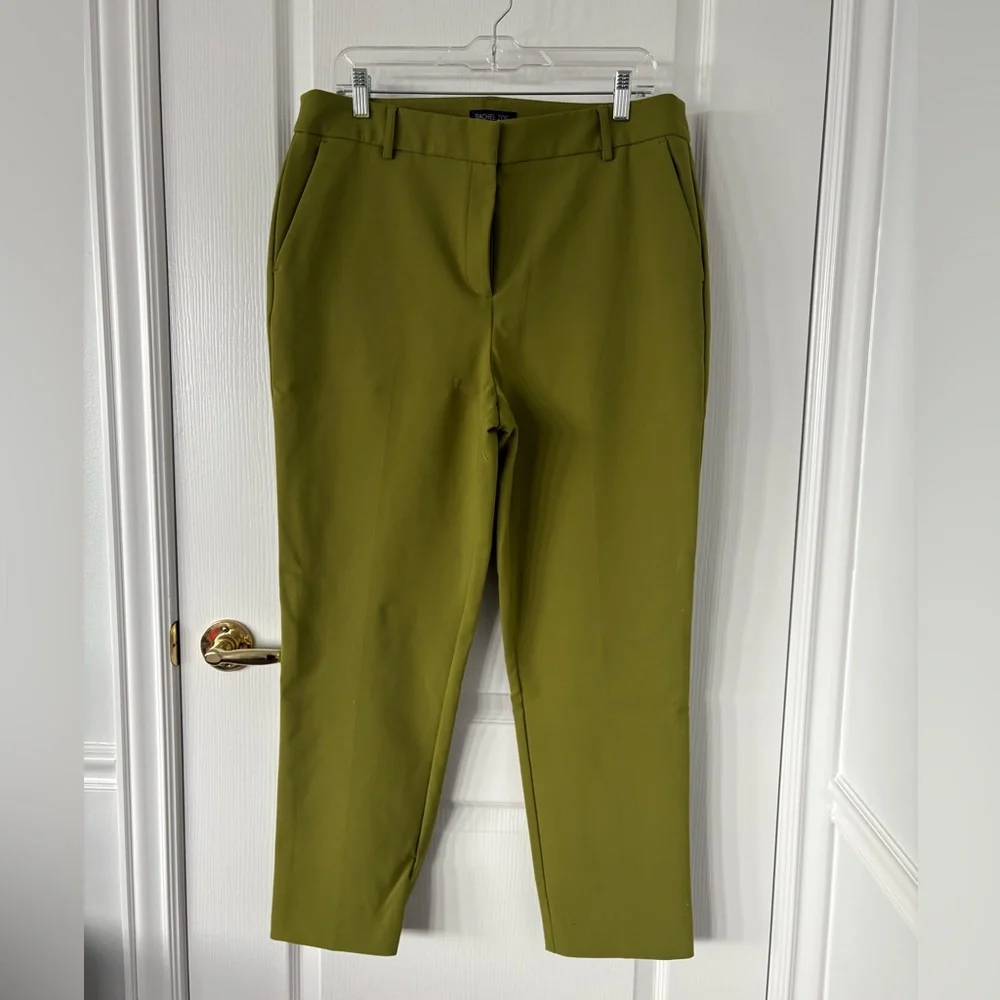 Rachel Zoe Chartreuse Green Trousers size 14 - Picture 1 of 4
